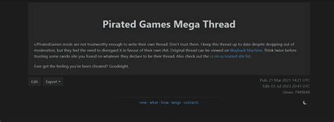 r/piracy megathrea|r piratedgames megathread.